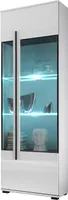Vitrine Cantara - Weiß Hochglanz ohne Beleuchtung