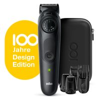 Braun BT7 Barttrimmer für Herren, Haarschneider, Design Edition mit Reise-Etui – Schwarz