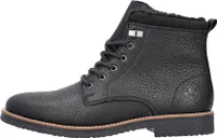 Rieker Herren Schnürstiefeletten 29370-42, 29370-43, 29370-44, 29370-45 RIE-33670 schwarz/schwarz 43 [Schuhe Mann]