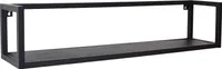 LOFT42 Vegas Wandregal - schwarz- 90x20x20