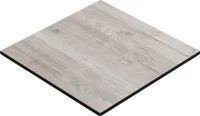 COMPACT | Gastro HPL Tischplatte | B:T 70 x 70 cm | Eiche-Weiß | Quadratisch | Gastro HPL Tischplatte
