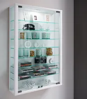 VCM nástenná vitrína závesná vitrína sklenená vitrína nástenná vitrína sklenená Vitrosa Mini White