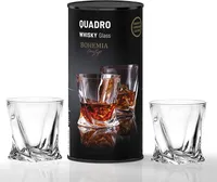 Bohemia Quadro křišťálové sklenice 340ml 2 kusy v tubě