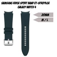 Samsung Ridge Sport Band 20mm Größe M/L dunkelgrün für Galaxy Watch 4 Serie oder später