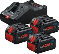 Boschakumulator 18V 8,0Ah X 3 + Ładowarka Gal 18V-160C Procore