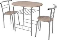 vidaXL Raňajkový stôl Bar Set MDF