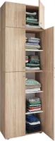 LonaXXL Kleiderschrank 6 Türen Eiche Nachbildung.