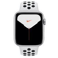 Apple Watch Nike+ Series 5 GPS + Cellular 44mm Aluminium Silver Sportband White