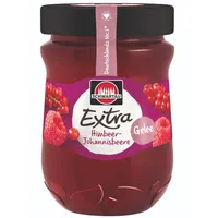 Schwartau Extra ovocná nátierka s malinami a ríbezľami vegánska 340g