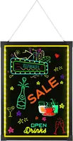 LED psací deska DIY Light Board Reklamní deska s dálkovým ovládáním Zpráva Billboard 70cm