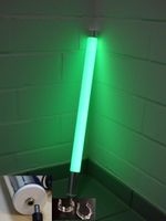 9734 LED Leuchtröhre matt 12 Volt  grün 1,53 m lang Ø 38 mm Stab Lampe