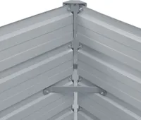 vidaXL Garten-Hochbeet Verzinkter Stahl 100x40x77 cm Grau