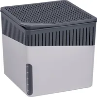 WENKO Raum Entfeuchter Cube 500 g Luft Box Auto Keller Bad Räume Granulat grau