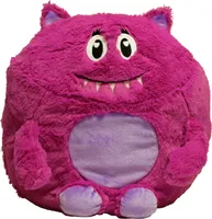 Monster Kuschelkissen 35 x 40 cm Pink Kinder Dekokissen Zierkissen Autokissen