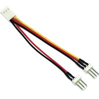 InLine® Lüfter Adapterkabel, 3pol Molex BU an 2x 3pol Molex ST