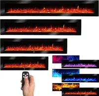Elektrokamin Wandkamin mit LED Flammensimulation - Farbwechsel - inkl. Fernbedienung, Timer & Dimmer Elektrischer Kamin (Giulietta 150cm)