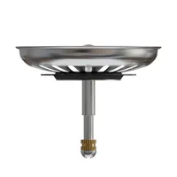 MINISMUS Universal Höhenverstellbarer Waschbecken Siebkörbchen Abflussstopfen Edelstahl Waschbeckenstöpsel Waschbeckensieb 79 mm – Sieb Stöpsel Abflus