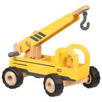 Toi-Toys kranwagen Metal junior 1:55 Stahl gelb/schwarz 