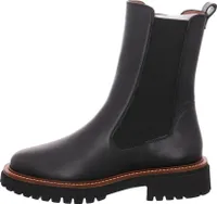 Paul Green Damen Stiefeletten/ Chelsea Boots Schwarz Glattleder  Größe: 37