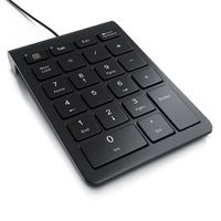 Aplic Numpad 22 Tasten – Keypad kabelgebunden USB Typ A – Ziffernblock mit 10 Multifunktionstasten – Multimedia-Keys – geneigte Tastatur – für PC Laptop Desktop Notebook- Kabel 1,50 m