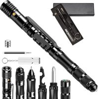 Multitool Taktischer Stift mit Taschenlampe Gadgets Geschenke für Männer Werkzeug für Frauenschutz Selbstverteidigung Überlebenszubehör