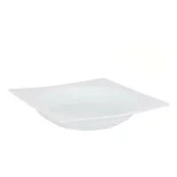 Suppenteller Zen Porzellan Weiß (20 x 20 x 3,5 cm)