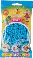 Hama korálky 1000 kusů azurově modré