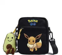 Pokémon Evoli Tasche mit Anhänger - 18x14x5 cm - Ideal für unterwegs, & stylish