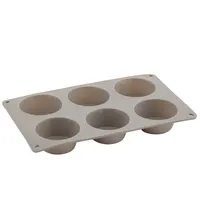 FLORINA Silikon Muffinform | Muffinförmchen ANIDE für 6 Muffins | Antihaft & Flexibel | Cupcake Formen | Backform auch für Brownies Kuchen Pudding | Muffinblech | Spülmaschinengeeignet