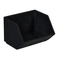 relaxdays Schreibtischorganizer Bambus stapelbar