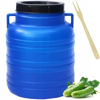 Sterk® 20 litrový sud s víkem, plastový sud, zásobník na krmení, sud, sud, sud se šroubovacím víkem, 20 l, plastový sud s držadly