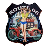 Clayre &amp; Eef 6Y5001 Textová cedule 30x1x35 cm Route 66