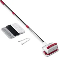CLEANmaxx Akku-Scheuerbürste - weiß/rot
