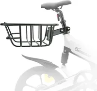 SachsenRAD Fahrrad-Heckträger mit Korb für F11 und F12, Fahrradkorb hinten Gepäckträgerkorb Fahrrad Hinterradkorb engmaschig Korb