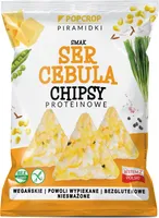 PROTEINPYRAMIDEN-CRUNCHES MIT KÄSE- UND ZWIEBELGESCHMACK, GLUTENFREI 60 g - POPCROP