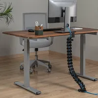 Flexibler Schreibtisch-Kabelkanal mit Klemme XXL I schwarz