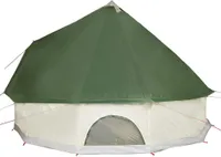 vidaXL Tipi-Familienzelt 8 Personen Grün Wasserdicht