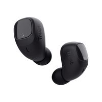 Trust Mobile Nika Compact Bluetooth Wireless Headset, In Ear Kopfhörer mit integriertem Mikrofon, True Wireless, bis zu 18 Stunden Wiedergabe, für Android, Chrome OS, iOS, Windows, Schwarz