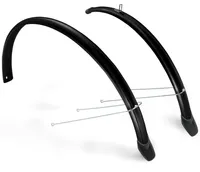 Eurofender kotflügelset 28 Zoll 58 mm Kunststoff schwarz