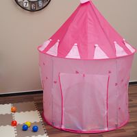Bällebad Turm rosa mit 100 Bälle Spielzelt Kinderzelt Babyball Zelt Prinzessin 