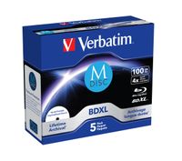 M-DISC Verbatim BD-R 4X 100 GB INKJET PRINTABLE, 5er Pack