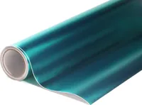 Matowa chromowana tiffany samoprzylepna folia wrap 152x50cm - wnętrze/zewnętrze