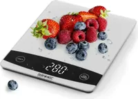 Duronic KS1009 Digitale Küchenwaage | Digitalwaage | Elektronische Waage | Haushaltswaage | Briefwaage | mit LCD Display | ultra drünn | 10kg Maximalgewicht | Tara-Funktion | inkl. Batterie