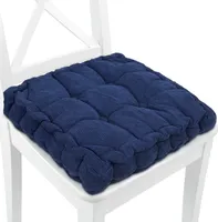 Polštářek na židli 40x40 cm Polštářek na sezení - Polštářek na sezení pro židli Polštářek na sezení Polštářek na matraci Polštářek na křeslo Tmavě modrý