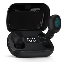 QuchiQ™ -Mini Bluetooth Kopfhörer 5.1, Kopfhörer Kabellos In Ear mit 4 ENC Noise Cancelling Mic, IP7 Wasserdicht Ohrhörer LED Anzeige, intensiver Bass