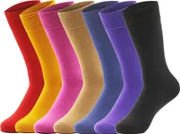 Socken 7 Paar 43-46 Freizeit Business Bunt Antibakteriell Antigeruch Bambus