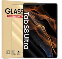 Panzer Folie für Samsung Galaxy Tab S8 Ultra Tablet Schutzglas Displayschutzfolie Echt Glas Hartglas Folie 9H