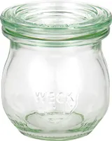 Weck Einmachgläser Tulpenglas 75 ml mit Deckel Klammer Gummi 12 Vorratsgläser