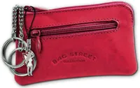 Bag Street taštička na kľúče z pravej kože uni ružová 10x0,5x6cm vrátane prívesku víly D2OPJ900P