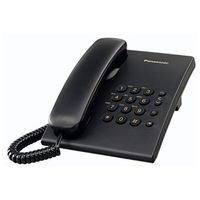 Telefon Panasonic KX-TS500EXB s pevnou linkou, černý